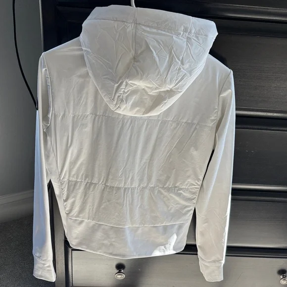 Women’s White Hooded Vuori Jacket - Picture 3 of 3